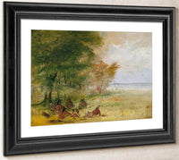 Sioux Indian Council, Chiefs In Profound Deliberation By George Catlin Fine Art Print