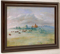 Sioux Village, Lake Calhoun, Near Fort Snelling By George Catlin Fine Art Print