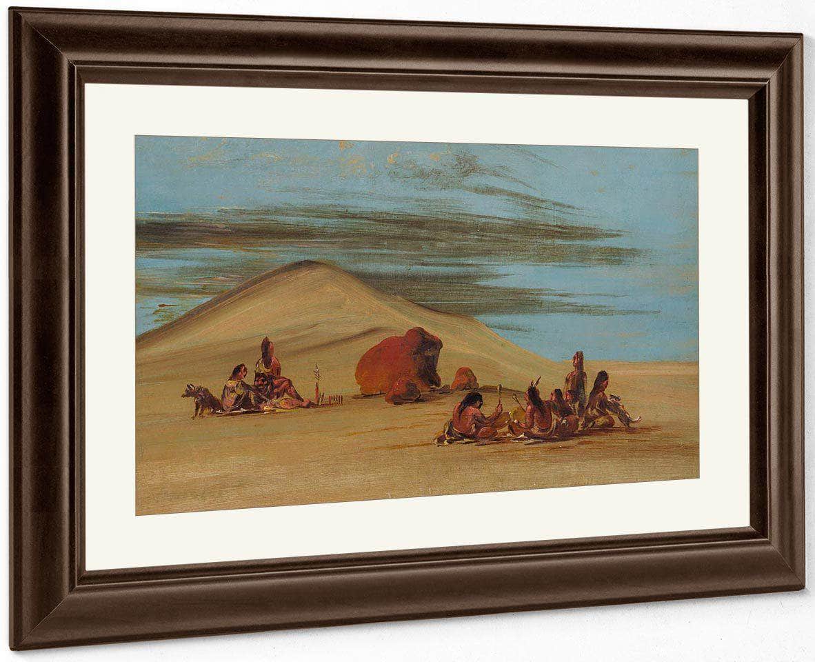Sioux Worshiping At The Red Boulders By George Catlin Fine Art Print