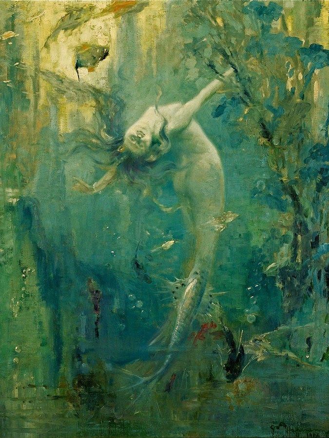 Sirene By Gaston Hoffman Fine Art Print