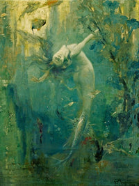 Sirene By Gaston Hoffman Fine Art Print