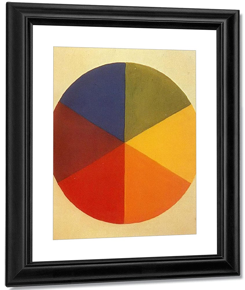 Six Part Colour Circle By Eugen Batz By Wassily Kandinsky Fine Art Print