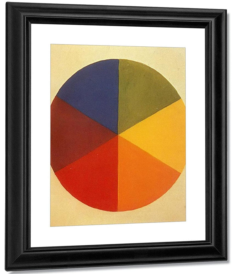 Six Part Colour Circle By Eugen Batz By Wassily Kandinsky Fine Art Print
