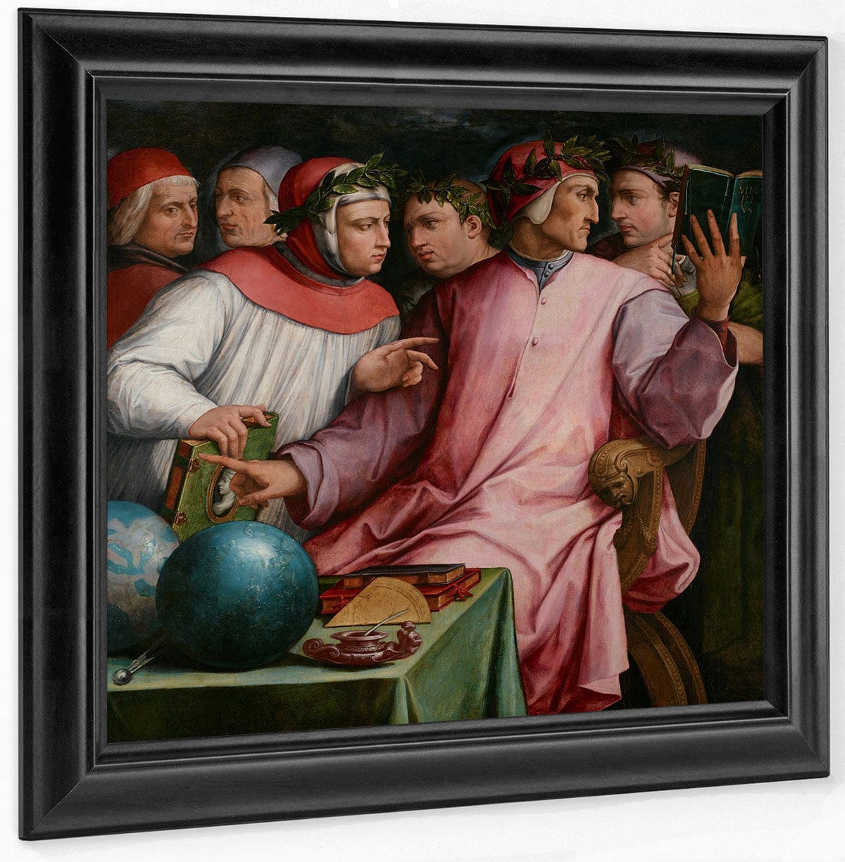 Six Tuscan Poets 1544 By Giorgio Vasari Fine Art Print