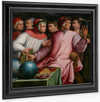 Six Tuscan Poets 1544 By Giorgio Vasari Fine Art Print