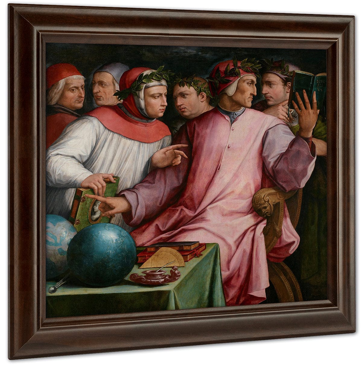 Six Tuscan Poets 1544 By Giorgio Vasari Fine Art Print