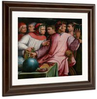 Six Tuscan Poets 1544 By Giorgio Vasari Fine Art Print