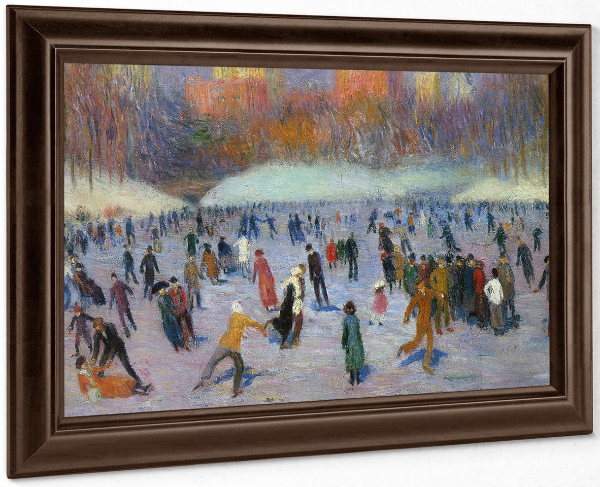 Skater Central Park 1912 By William Glackens Fine Art Print