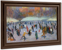 Skater Central Park 1912 By William Glackens Fine Art Print