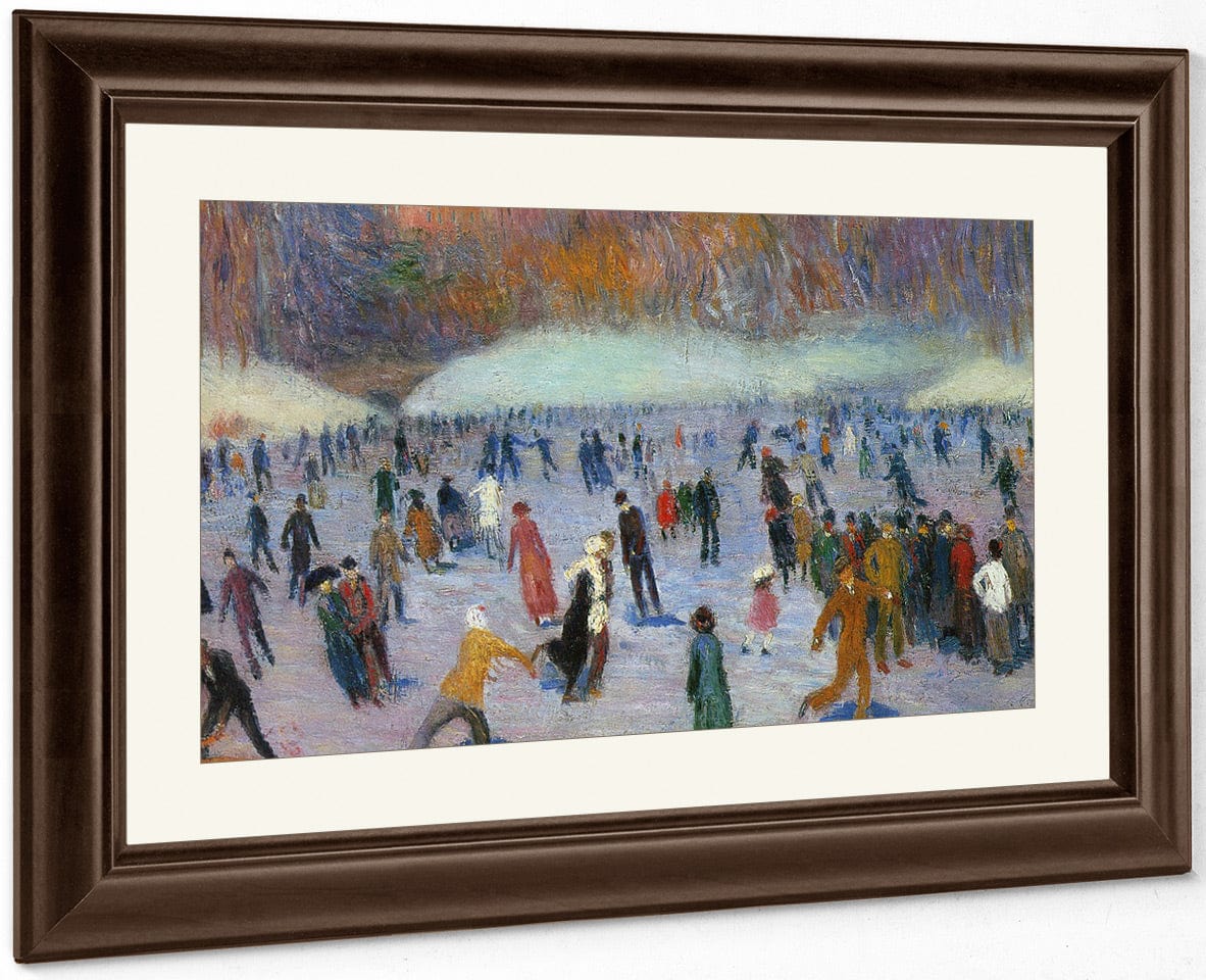 Skater Central Park 1912 By William Glackens Fine Art Print