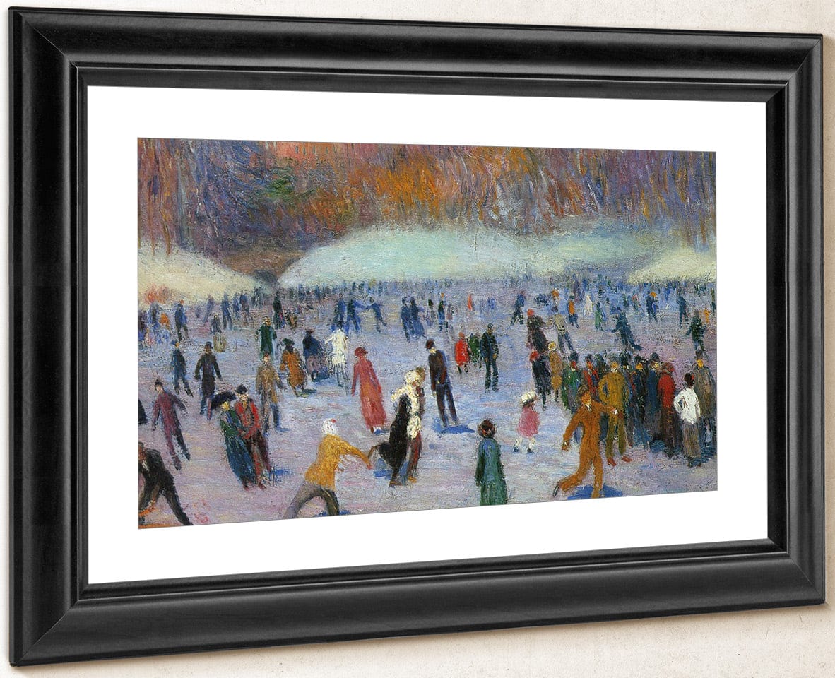 Skater Central Park 1912 By William Glackens Fine Art Print