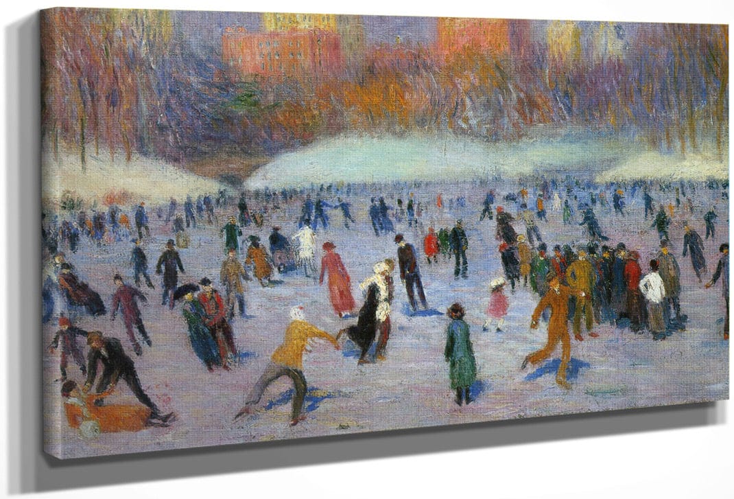 Skater Central Park 1912 By William Glackens Fine Art Print