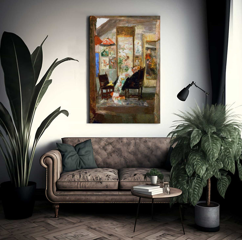 Skeleton Looking At Chinoiseries By James Ensor Fine Art Print