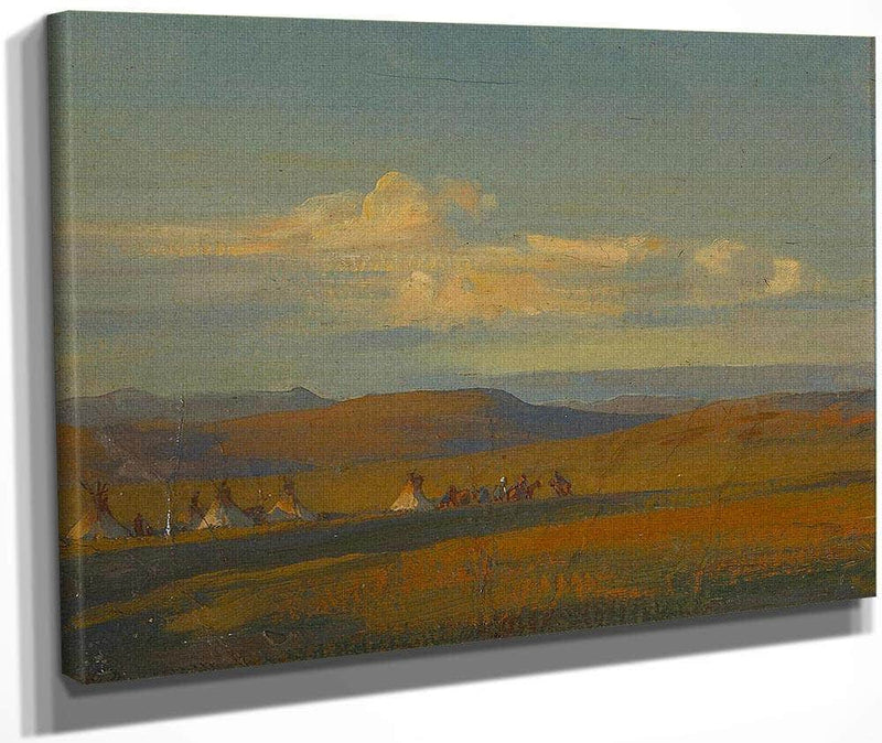 Sketch For Composition (Encampment In The Open West) 1907 By Maynard Dixon Fine Art Print