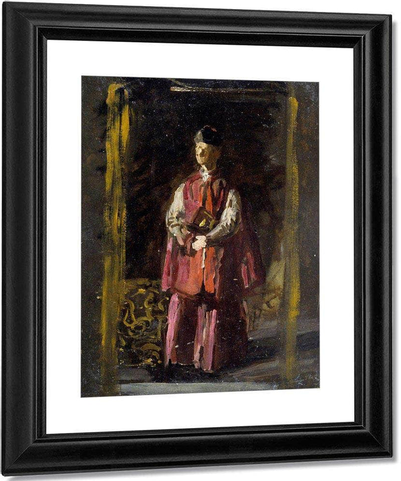Sketch For Portrait Of Monsignor James P. Turner By  Thomas Eakins Fine Art Print