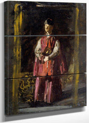 Sketch For Portrait Of Monsignor James P. Turner By  Thomas Eakins Fine Art Print