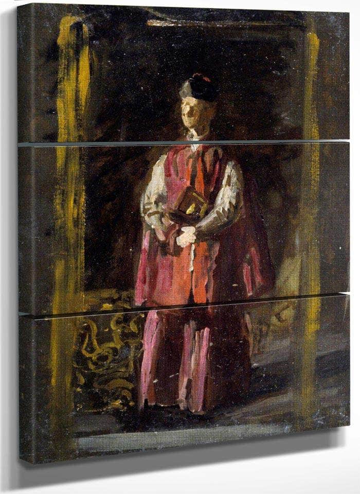 Sketch For Portrait Of Monsignor James P. Turner By  Thomas Eakins Fine Art Print