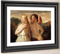 Sketch Of Venus And Psyche By William Etty Fine Art Print