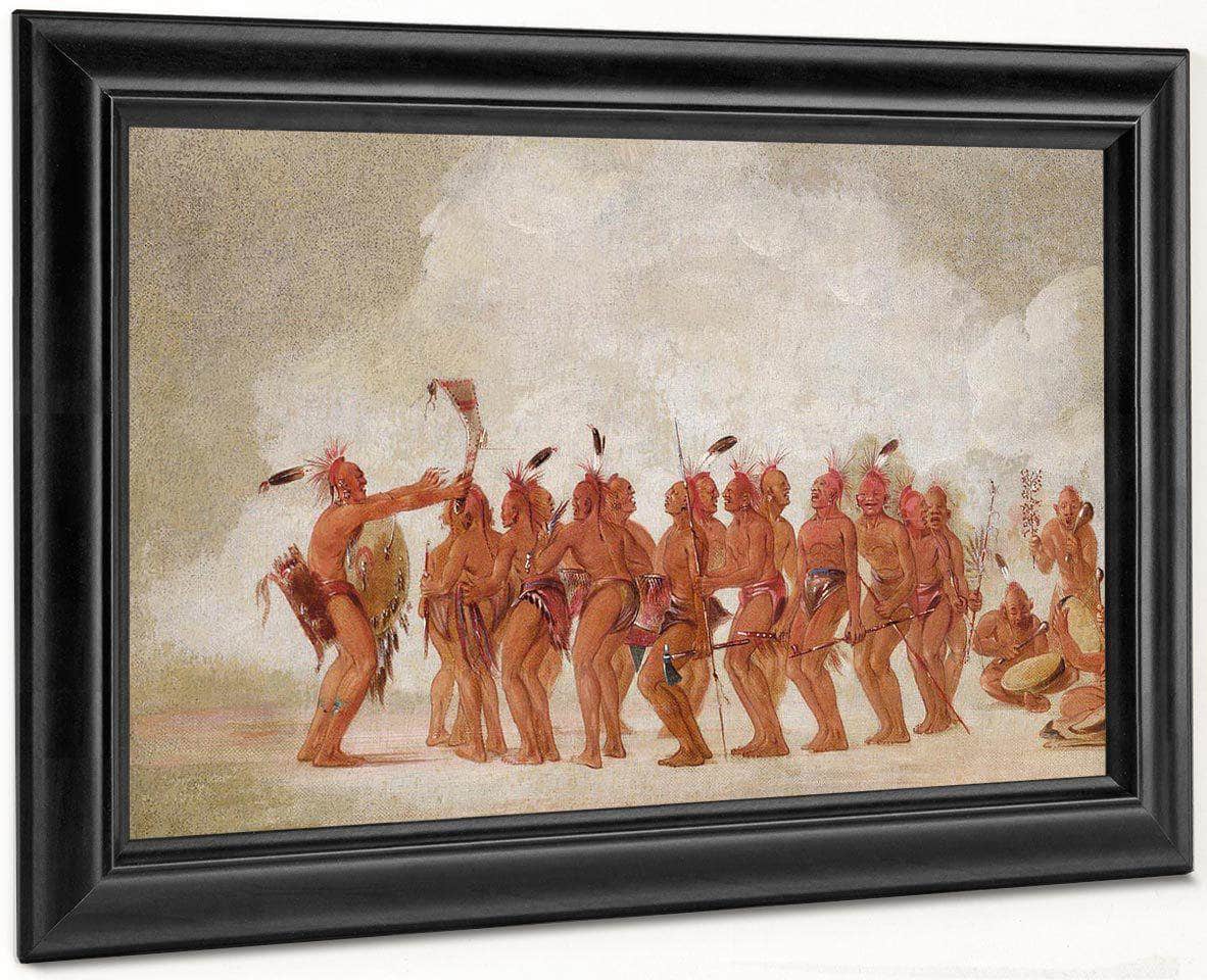 Slave Dance, Sac And Fox By George Catlin Fine Art Print