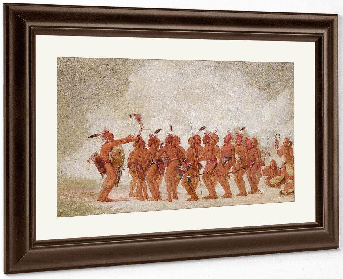 Slave Dance, Sac And Fox By George Catlin Fine Art Print
