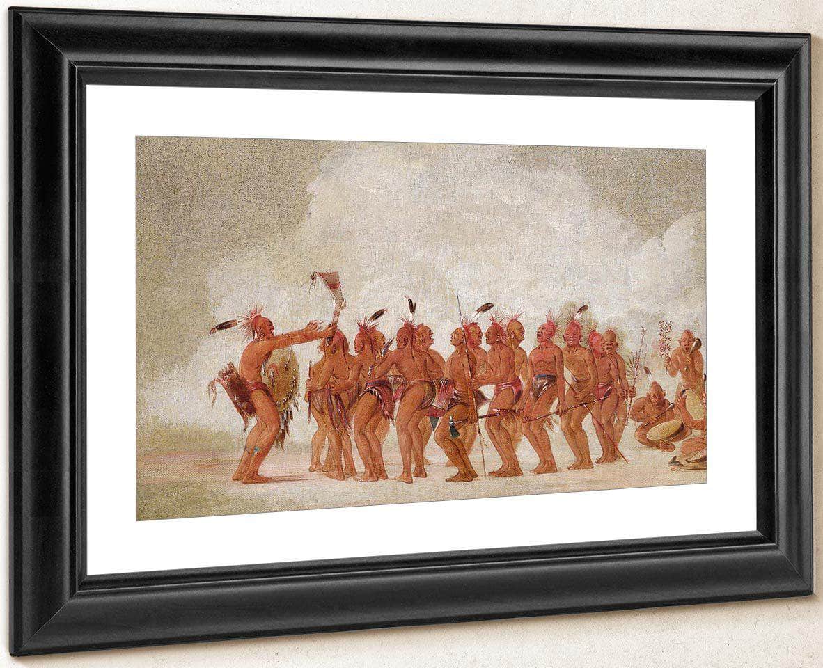 Slave Dance, Sac And Fox By George Catlin Fine Art Print