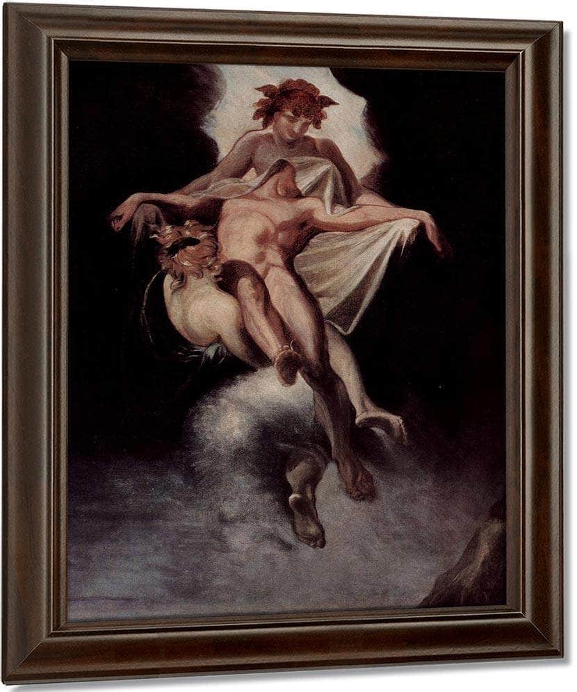 Sleep And Death Carrying Away Sarpedon Of Lycia By Henry Fuseli Fine Art Print