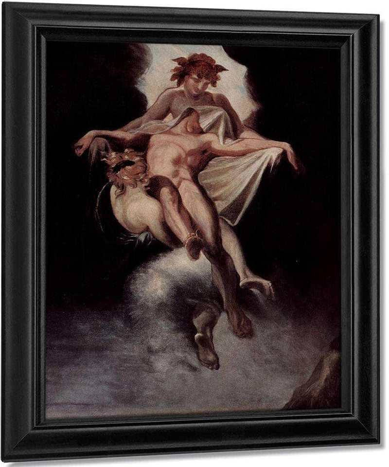 Sleep And Death Carrying Away Sarpedon Of Lycia By Henry Fuseli Fine Art Print