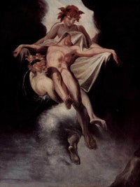 Sleep And Death Carrying Away Sarpedon Of Lycia By Henry Fuseli Fine Art Print