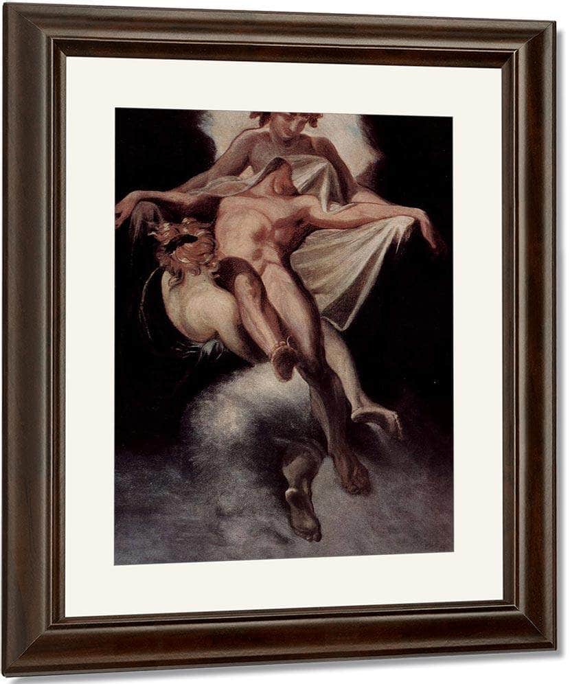 Sleep And Death Carrying Away Sarpedon Of Lycia By Henry Fuseli Fine Art Print