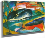Sleeping Deer By Franz Marc Fine Art Print