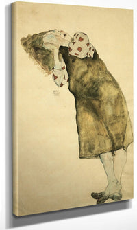 Sleeping Girl By Egon Schiele Fine Art Print
