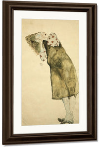 Sleeping Girl By Egon Schiele Fine Art Print