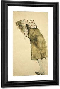 Sleeping Girl By Egon Schiele Fine Art Print