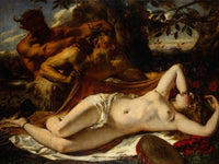 Sleeping Nymphs And Satyrs By William Etty Fine Art Print