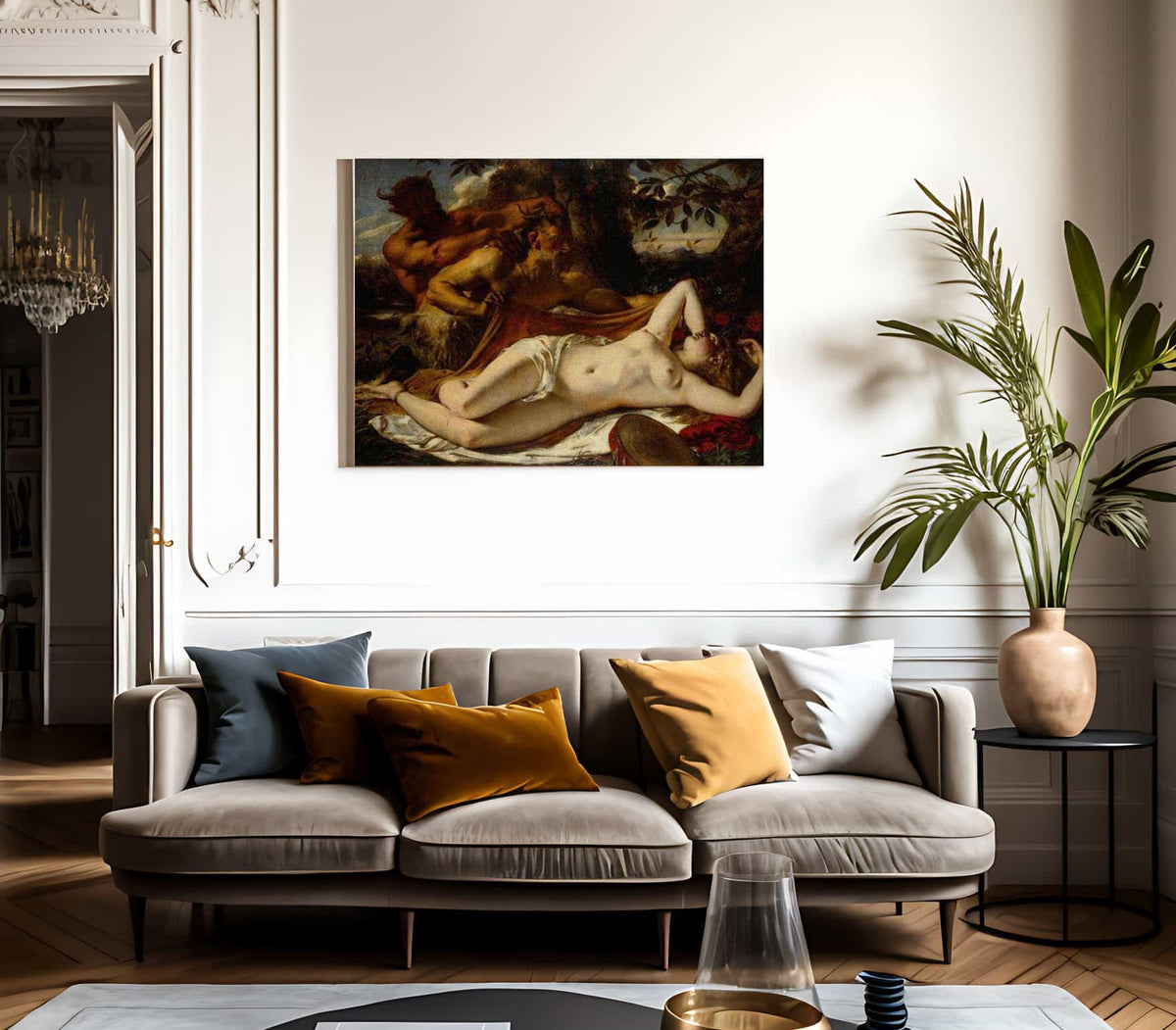 Sleeping Nymphs And Satyrs By William Etty Fine Art Print