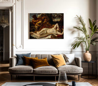 Sleeping Nymphs And Satyrs By William Etty Fine Art Print