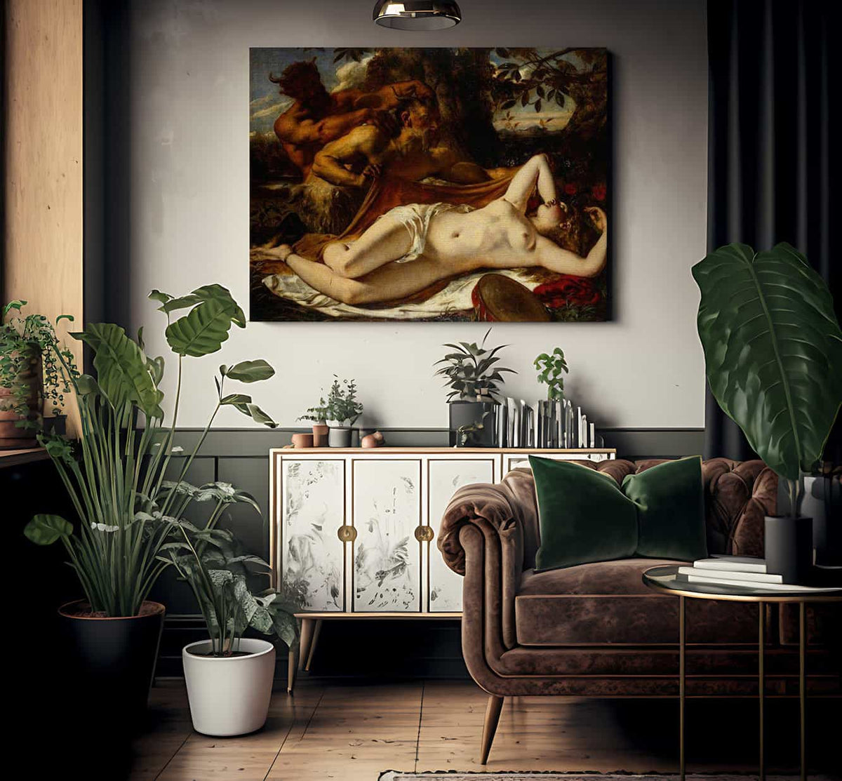 Sleeping Nymphs And Satyrs By William Etty Fine Art Print