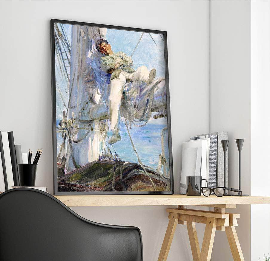 Sleeping Sailor Painting Henry Scott Tuke Canvas Art Fine Art Print