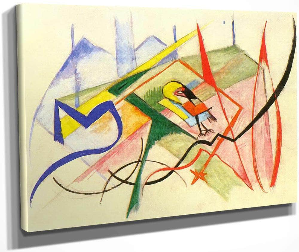 Smal Mythical Creature By Franz Marc Fine Art Print