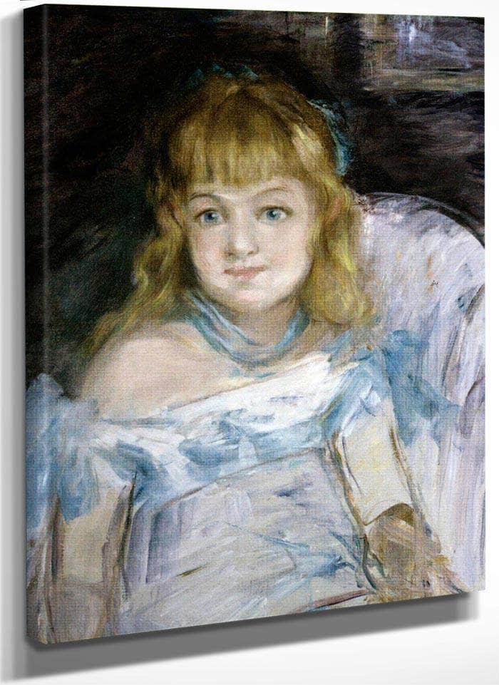 Small Girl In Armchair By Manet Edouard Fine Art Print