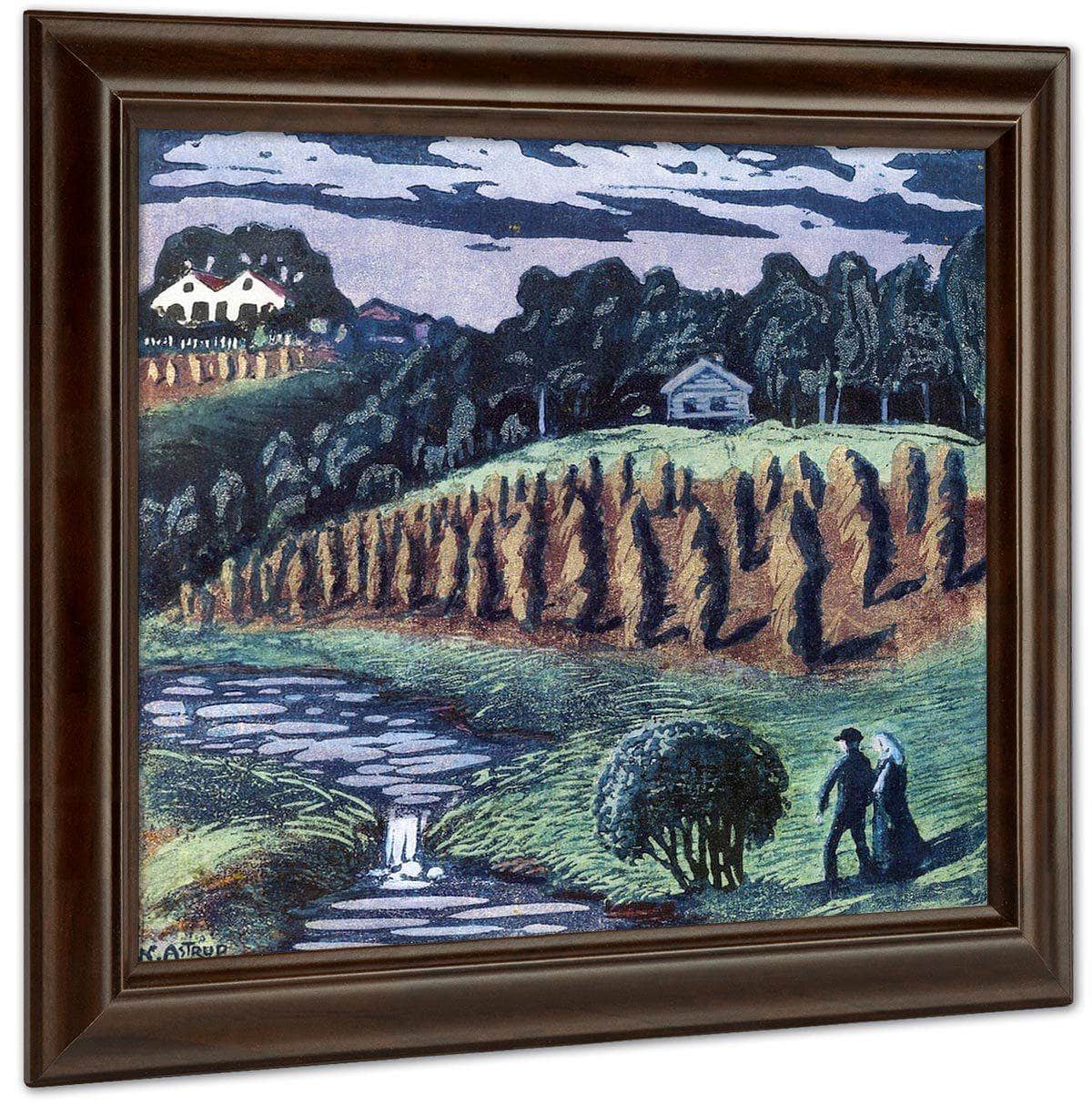 Small Grain Poles 1 By Nicolai Astrup Fine Art Print