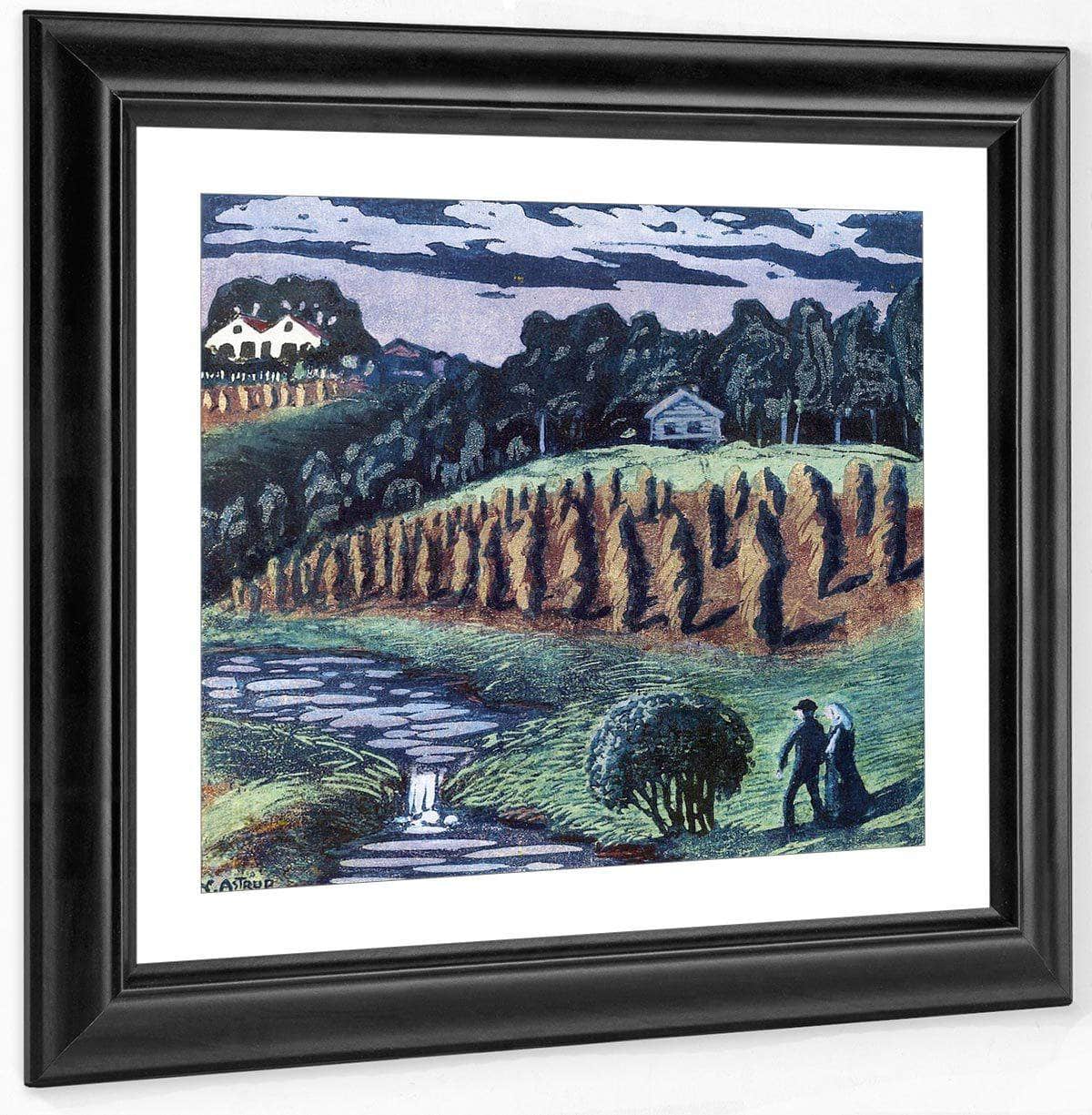 Small Grain Poles 1 By Nicolai Astrup Fine Art Print