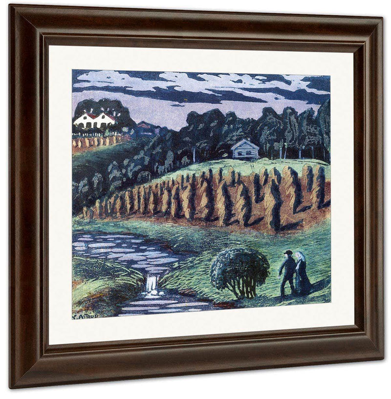 Small Grain Poles 1 By Nicolai Astrup Fine Art Print