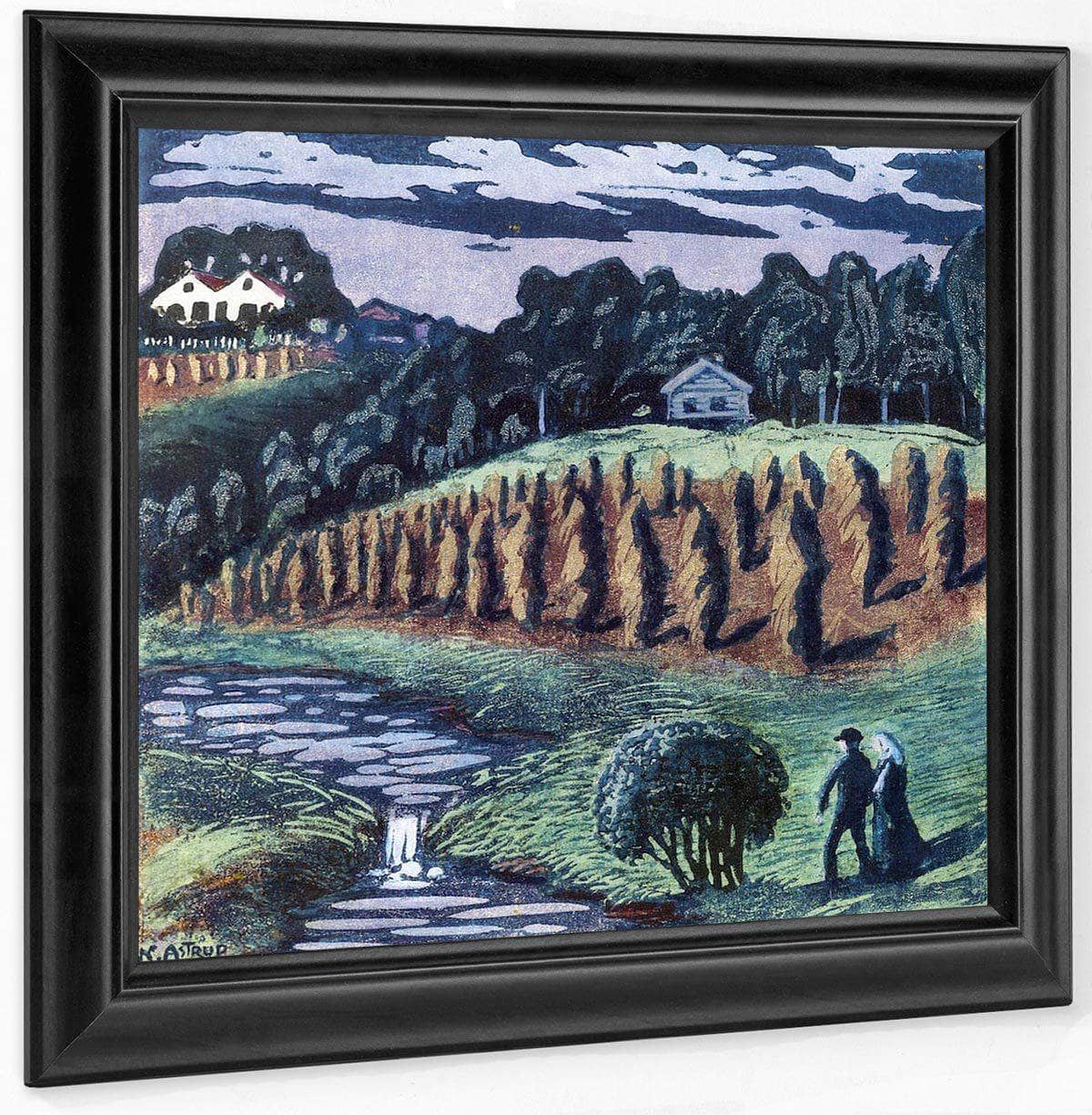 Small Grain Poles 1 By Nicolai Astrup Fine Art Print