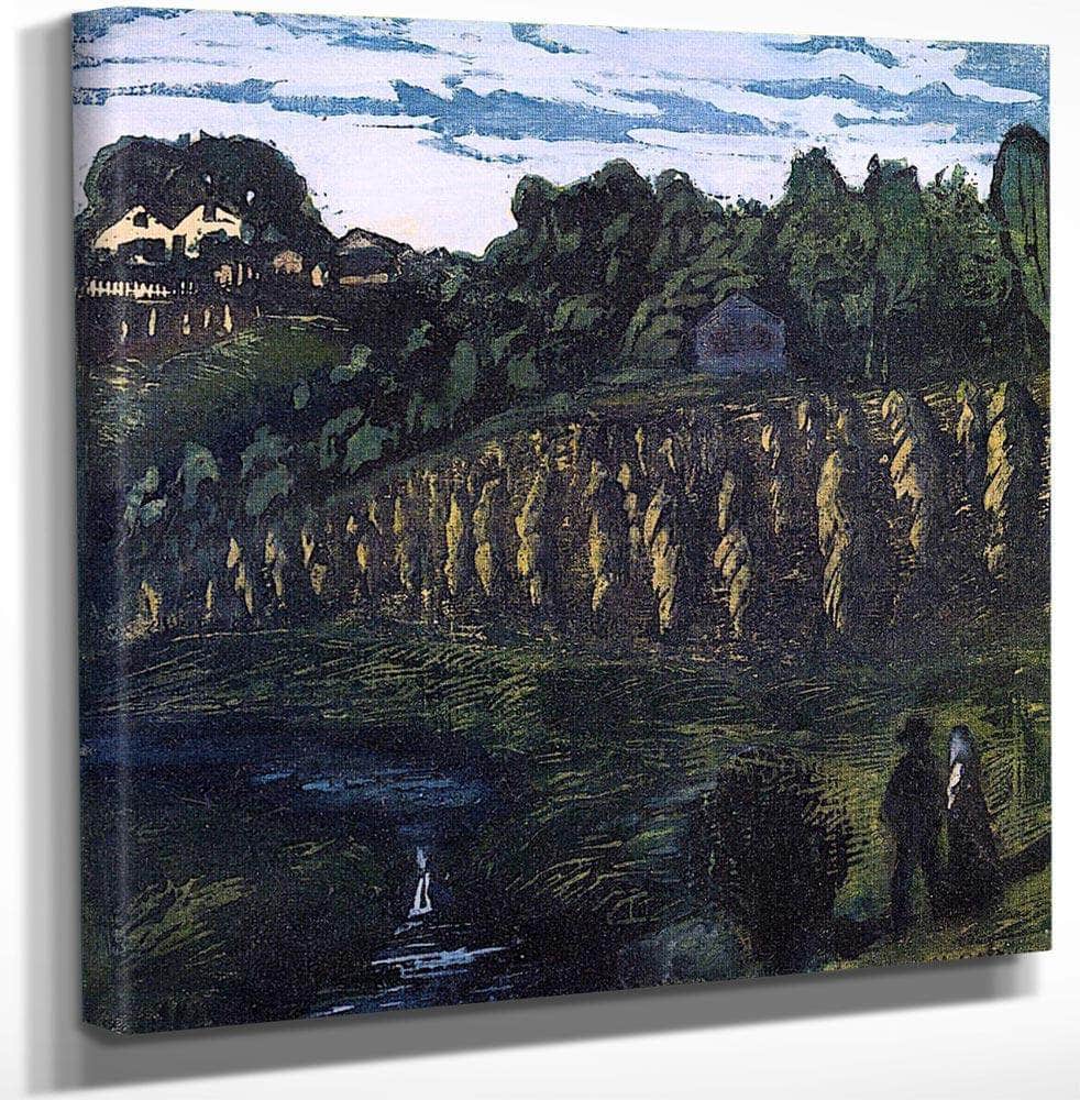 Small Grain Poles By Nicolai Astrup Fine Art Print