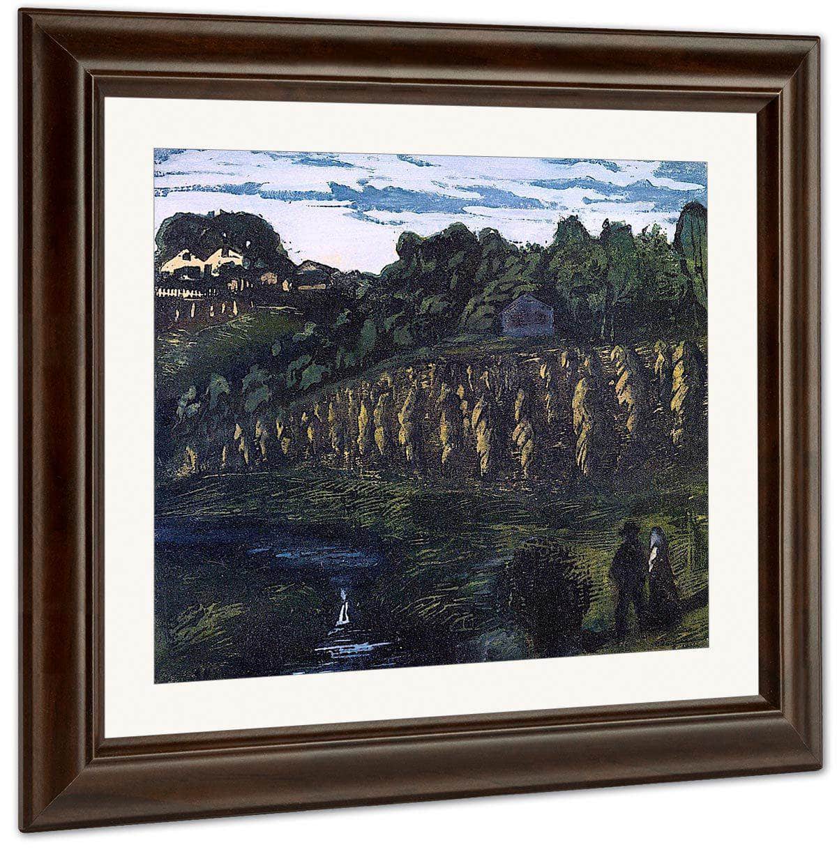 Small Grain Poles By Nicolai Astrup Fine Art Print