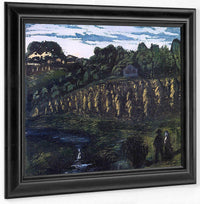 Small Grain Poles By Nicolai Astrup Fine Art Print