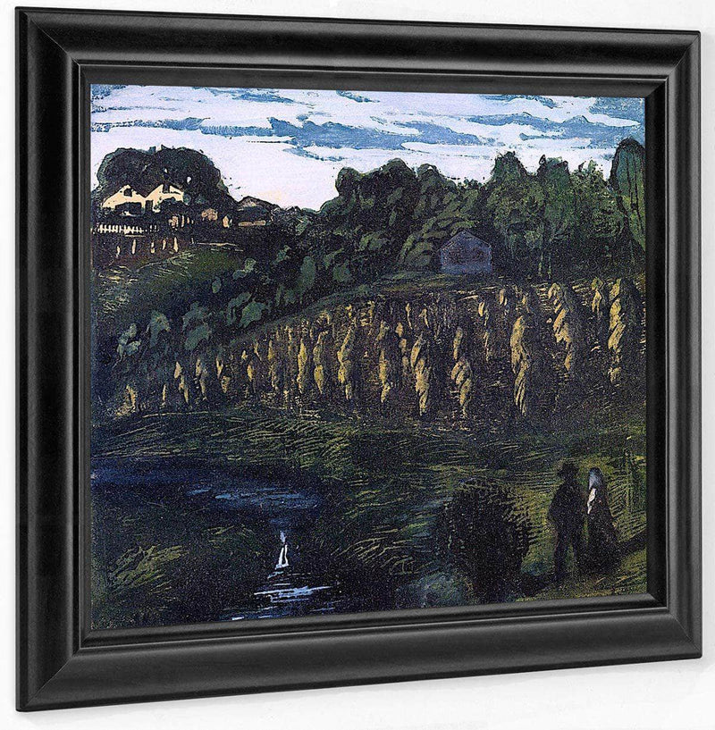 Small Grain Poles By Nicolai Astrup Fine Art Print