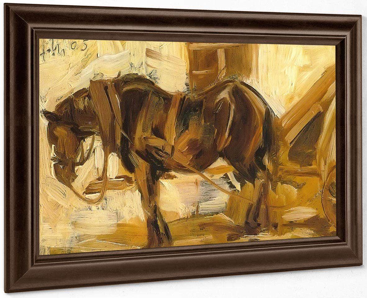 Small Horse Study Ii By Franz Marc Fine Art Print