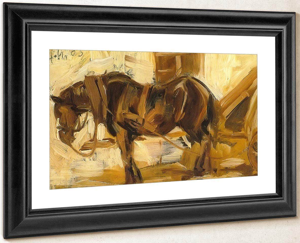 Small Horse Study Ii By Franz Marc Fine Art Print